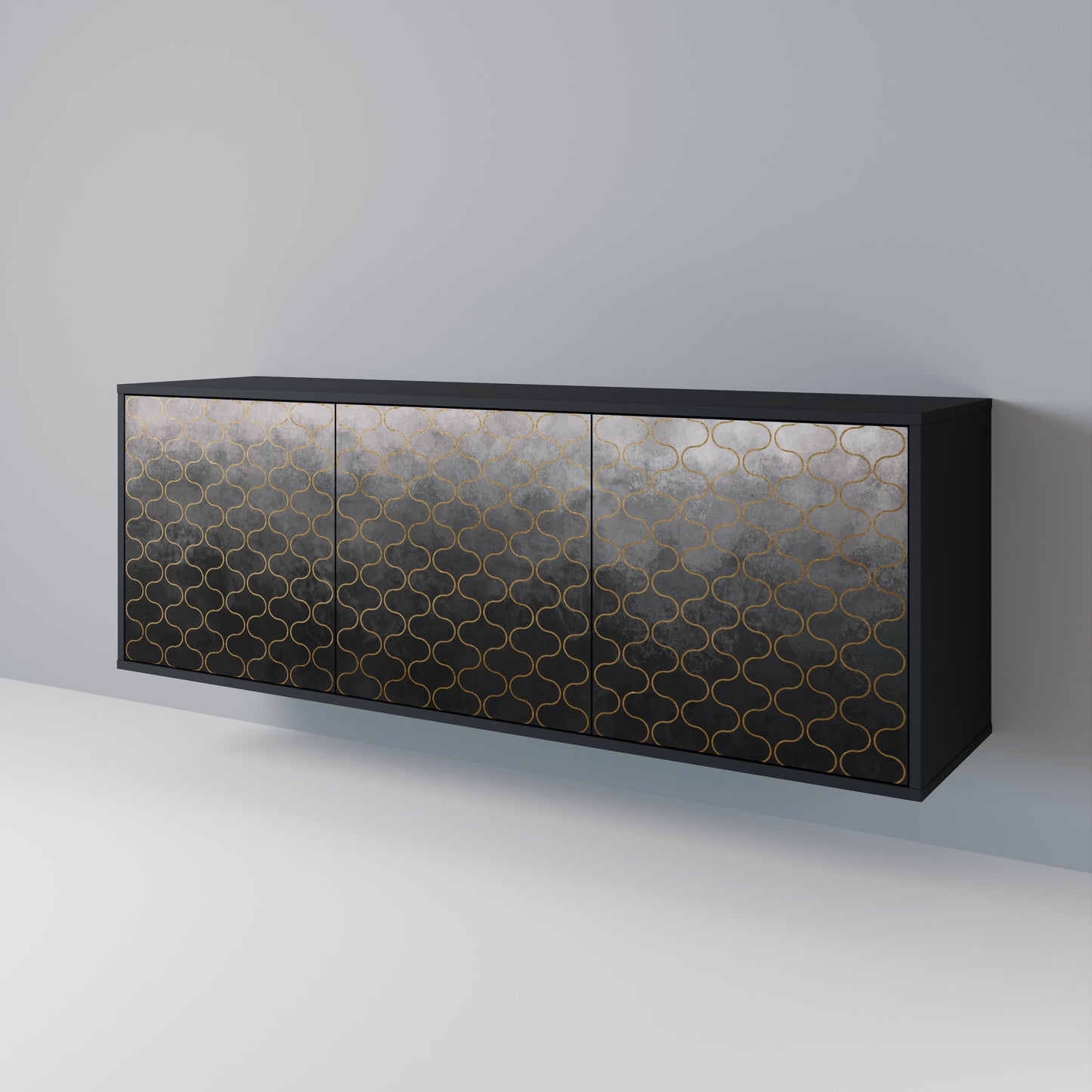 TESSELATED GRAYISH Aparador de 3 Portas
