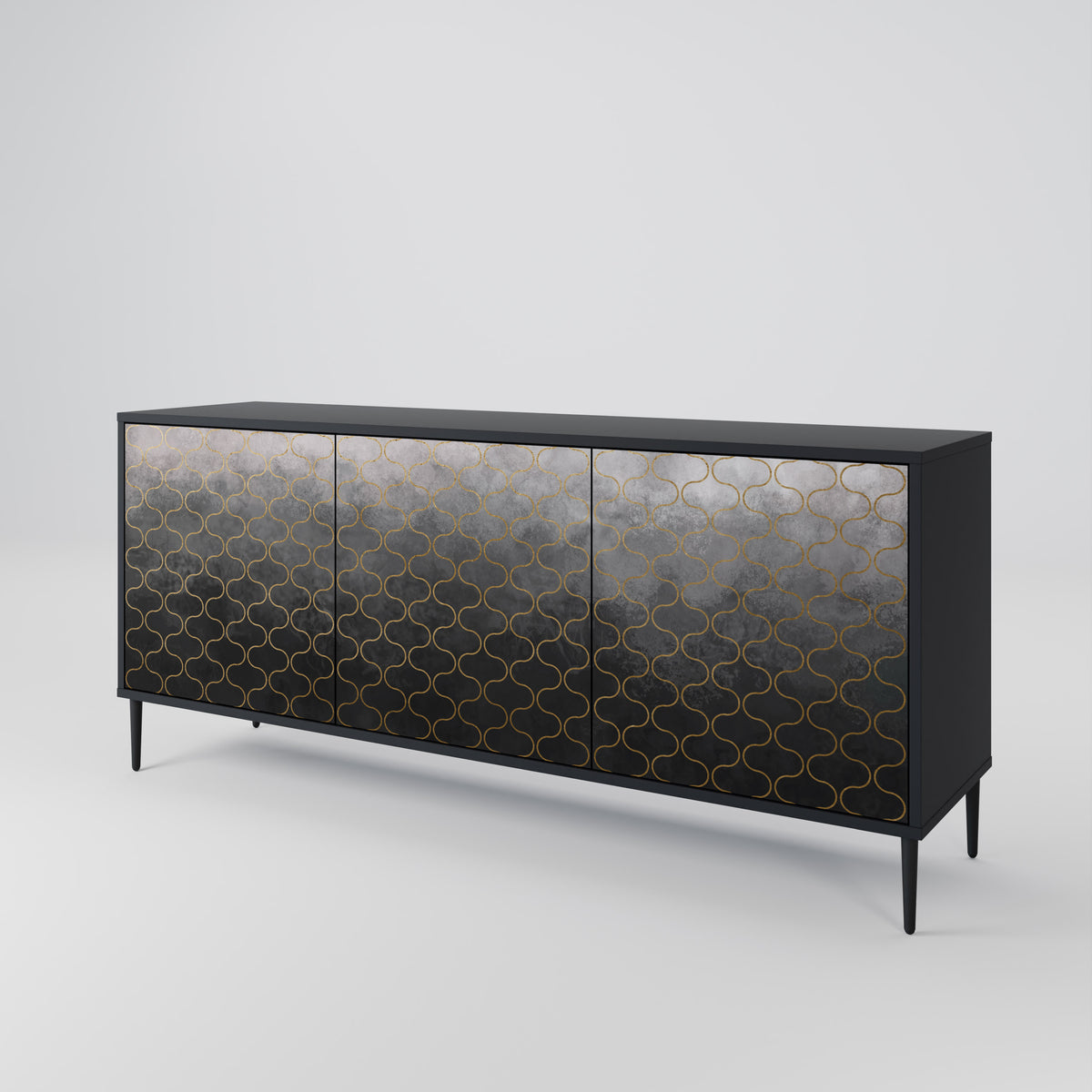 TESSELATED GRAYISH Aparador de 3 Portas