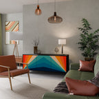 PRISM CONCUSSION 3-Door Sideboard in Black Finish