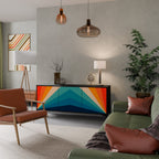 PRISM CONCUSSION 3-Door Sideboard in Black Finish