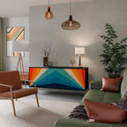 PRISM CONCUSSION 3-Door Sideboard in Black Finish