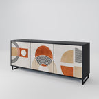 SPACE AROUND 3-Door Sideboard in Black Finish