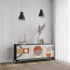 SPACE AROUND 3-Door Sideboard in Black Finish