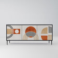 SPACE AROUND 3-Door Sideboard in Black Finish