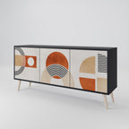 SPACE AROUND 3-Door Sideboard in Black Finish