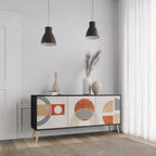 SPACE AROUND 3-Door Sideboard in Black Finish