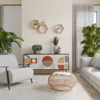 SPACE AROUND 3-Door Sideboard in Black Finish