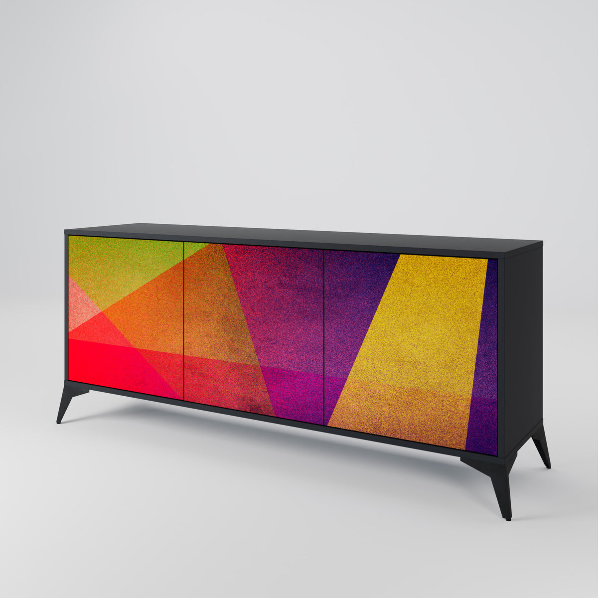 VIVID GEOMETRY 3-Door Sideboard