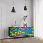 STREAMER TANGLE 3-Door Sideboard in Black Finish