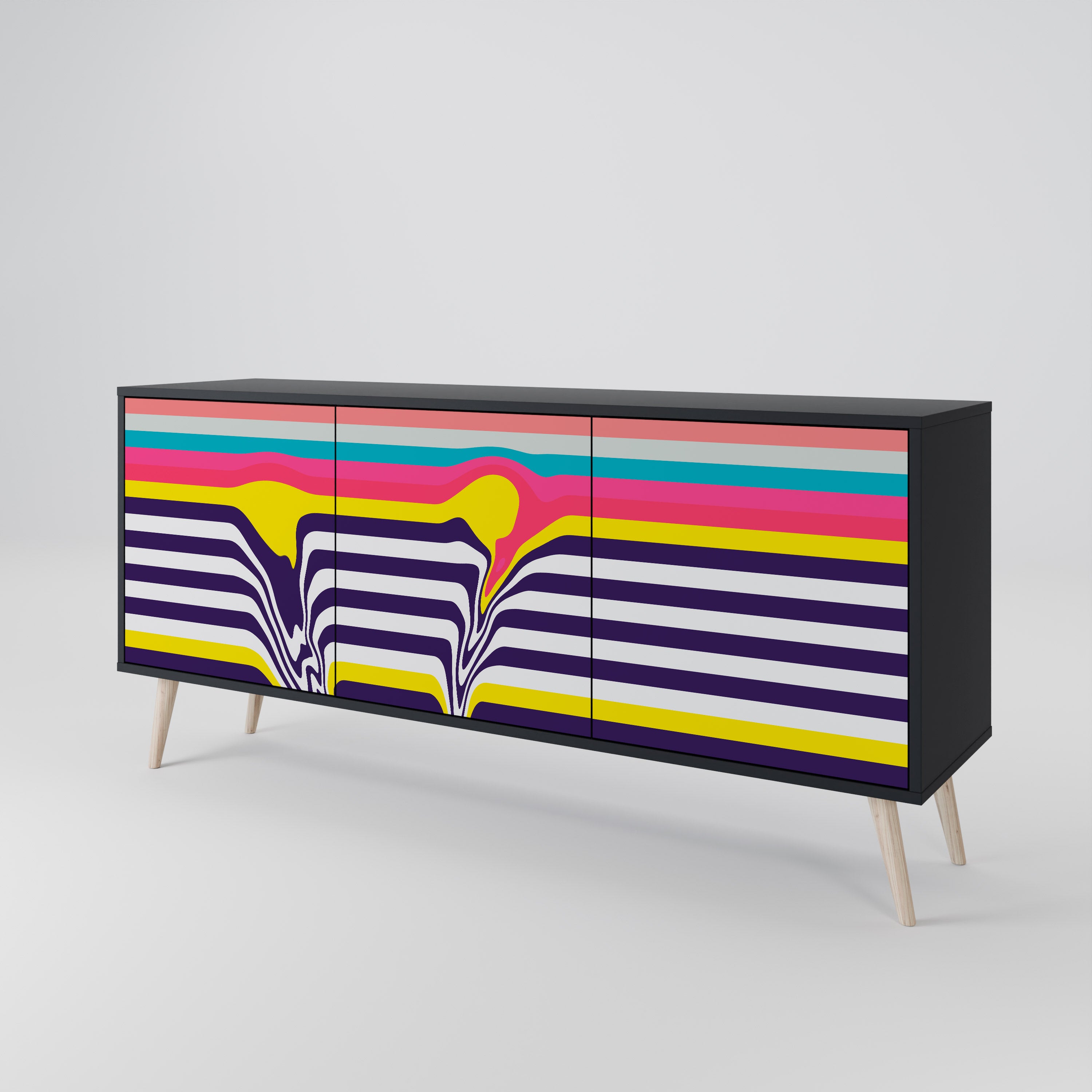 TONE COLLAPSE 3-Door Sideboard