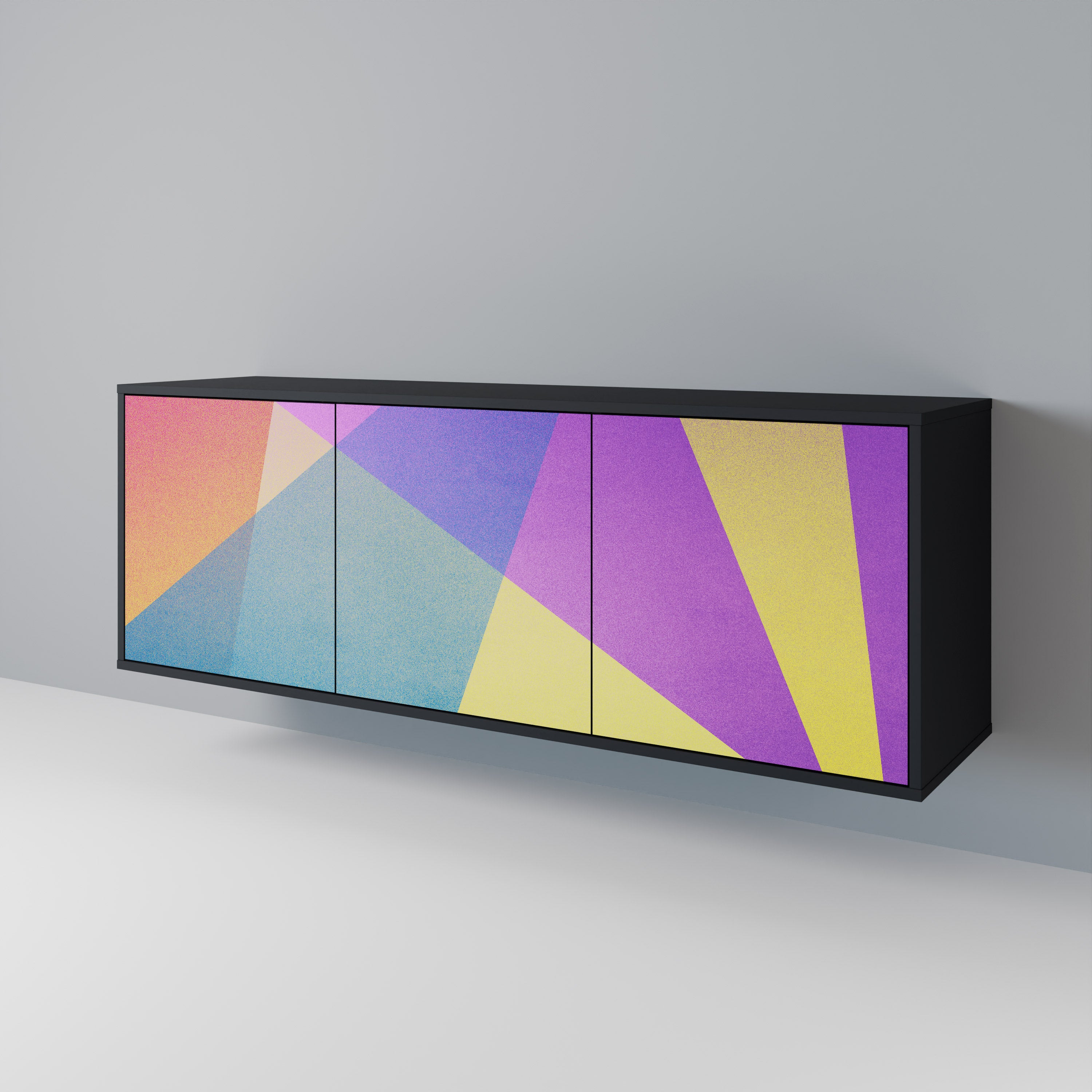 BRIGHT GEOMETRY 3-Door Sideboard
