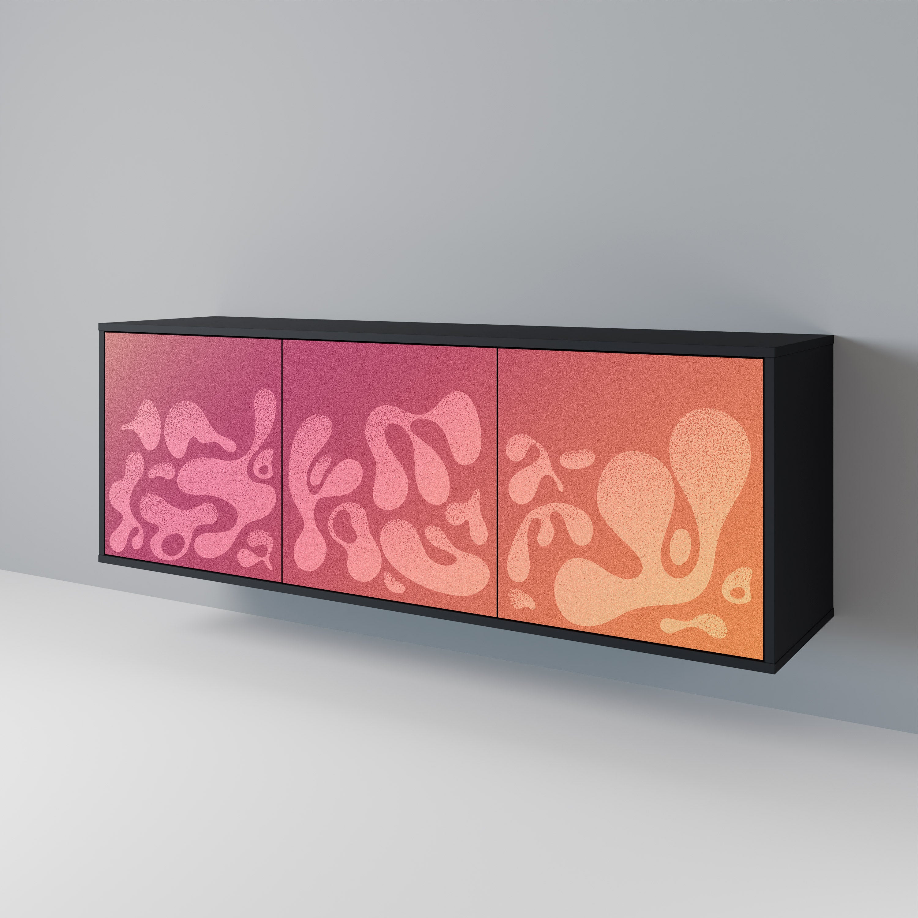 IRREGULAR PINK 3-Door Sideboard
