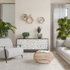 ENERGETIC SPOTS Aparador de 3 Portas em Acabamento Preto