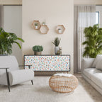 ENERGETIC SPOTS Aparador de 3 Portas em Acabamento Preto