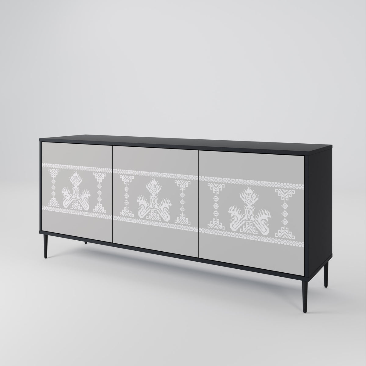 THAI GRAY Aparador de 3 Portas