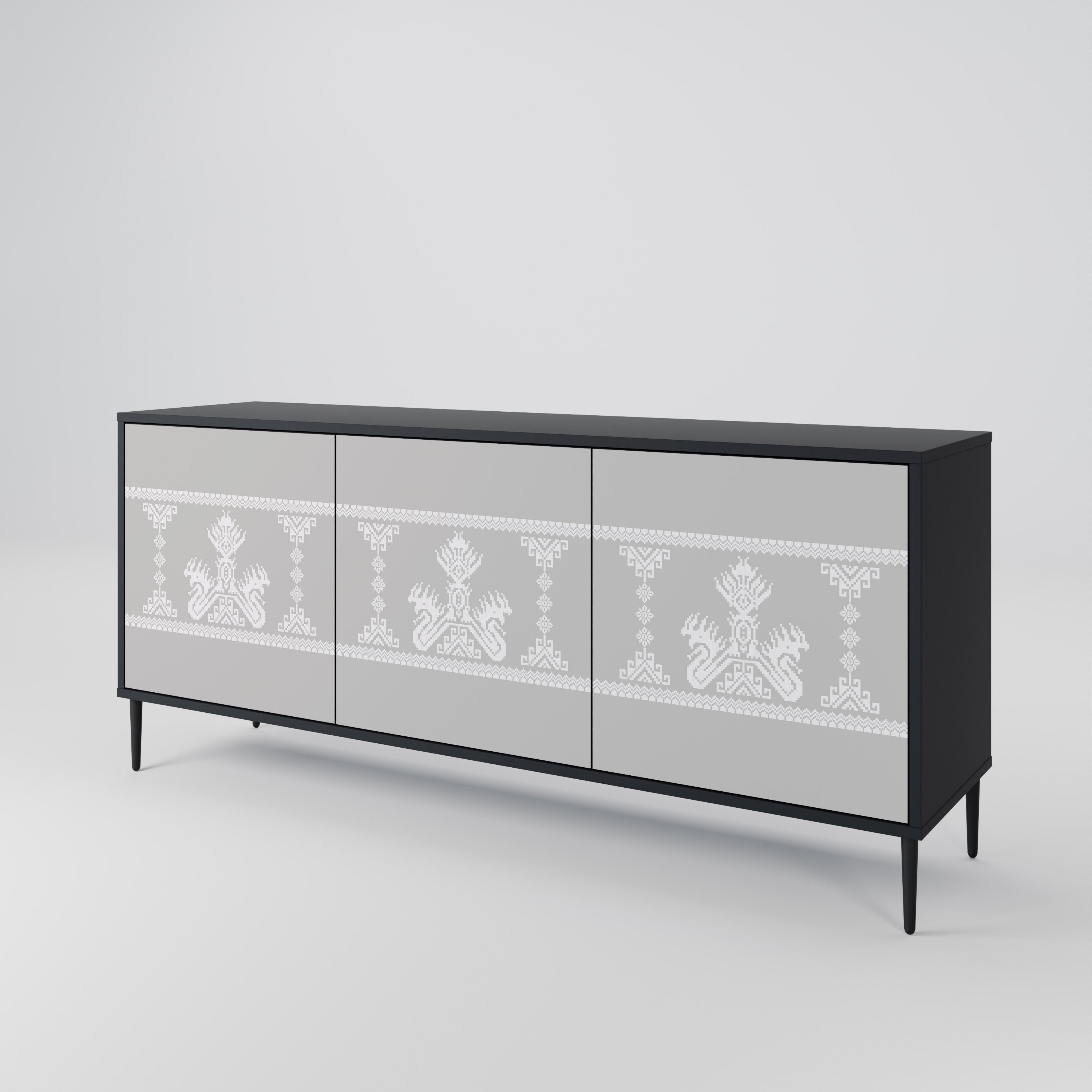 THAI GRAY Aparador de 3 Portas