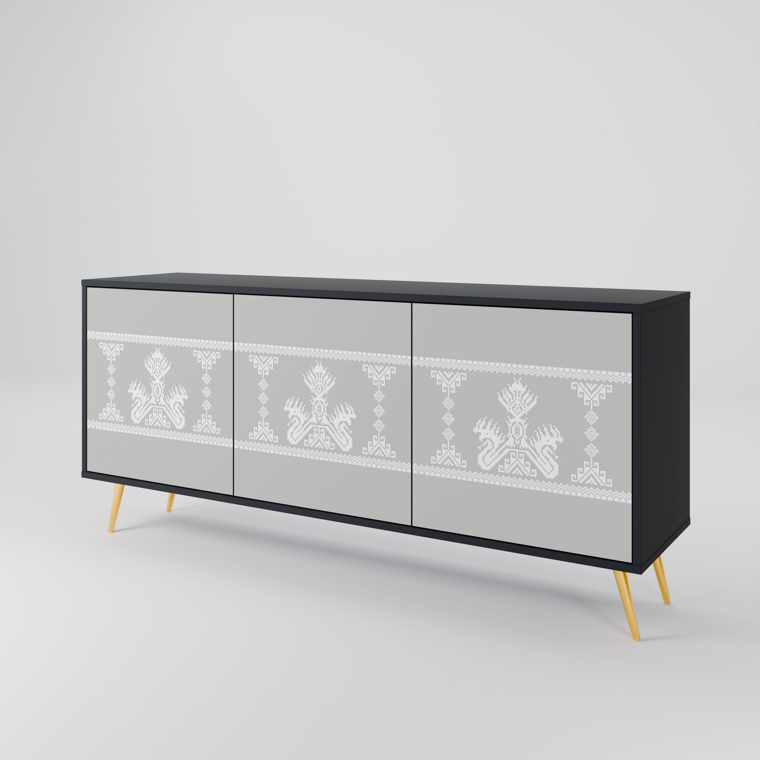THAI GRAY Aparador de 3 Portas