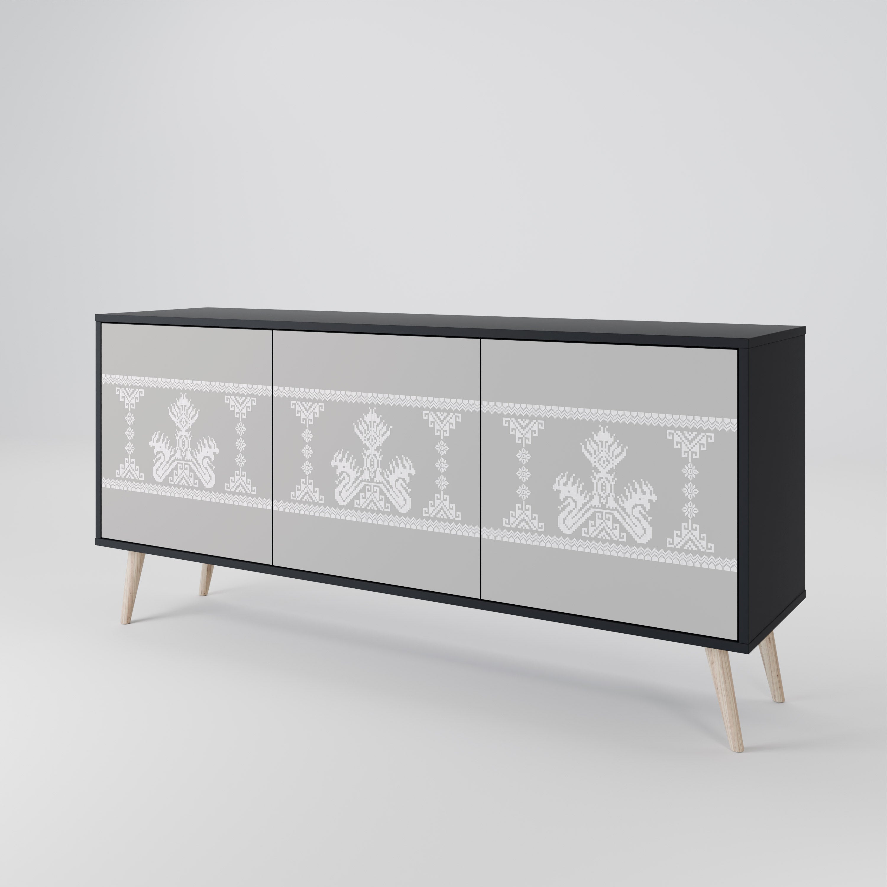 THAI GRAY Aparador de 3 Portas