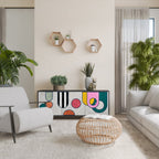 COOL STORY 3-Door Sideboard in Black Finish