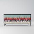 CHROMA CONTOURS 3-Door Sideboard in Black Finish