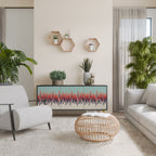 CHROMA CONTOURS 3-Door Sideboard in Black Finish