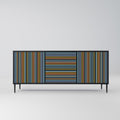 LINEOUT SPECTRUM 3-Door Sideboard in Black Finish
