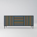 LINEOUT SPECTRUM 3-Door Sideboard in Black Finish