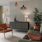 LINEOUT SPECTRUM 3-Door Sideboard in Black Finish