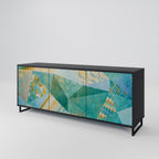SPECTRUM SPLENDOR 3-Door Sideboard in Black Finish