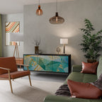 SPECTRUM SPLENDOR 3-Door Sideboard in Black Finish