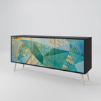 SPECTRUM SPLENDOR 3-Door Sideboard in Black Finish