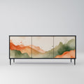 WATERCOLOUR PEAKS 3-Door Sideboard in Black Finish