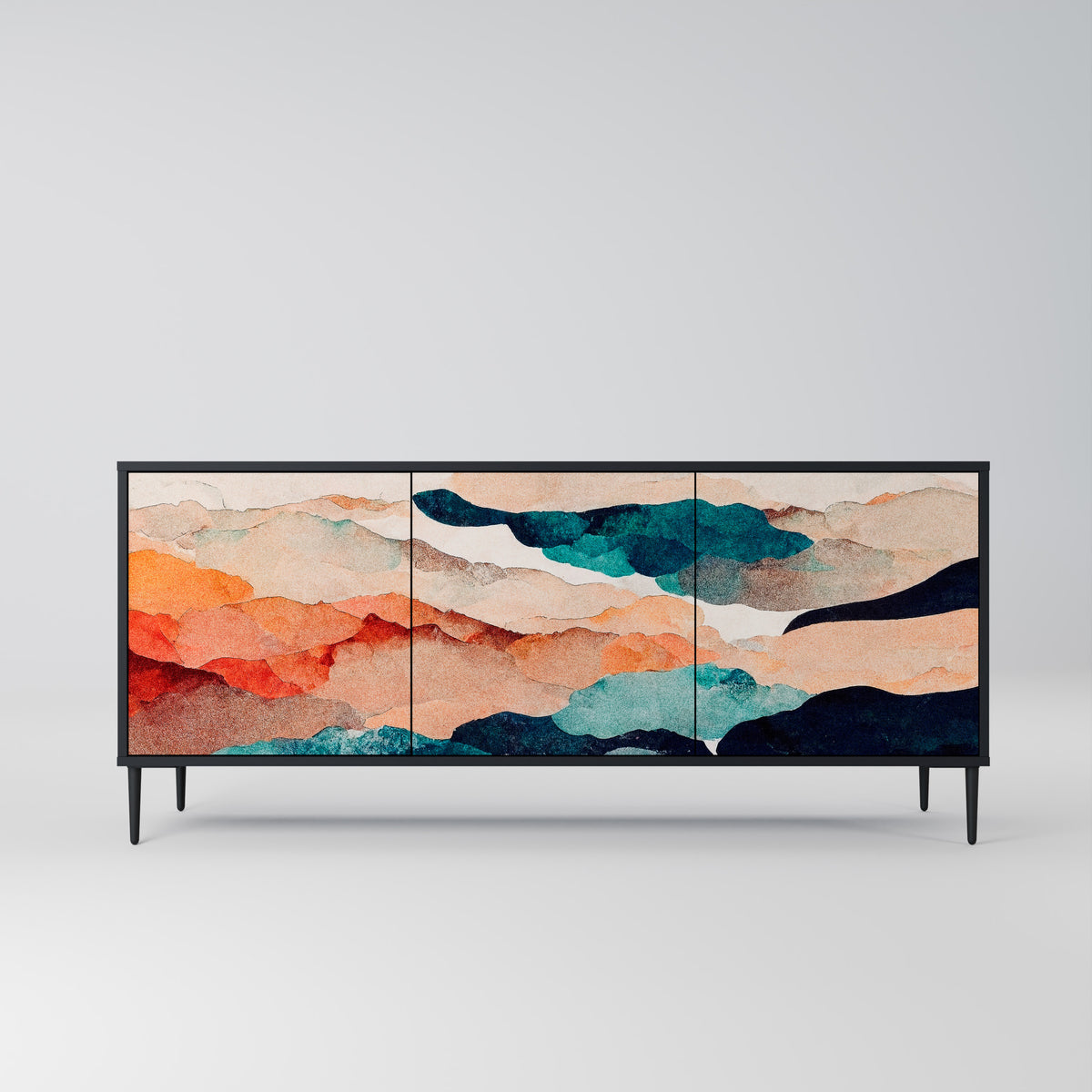 ABSTRACT LANDSCAPE Aparador de 3 Portas