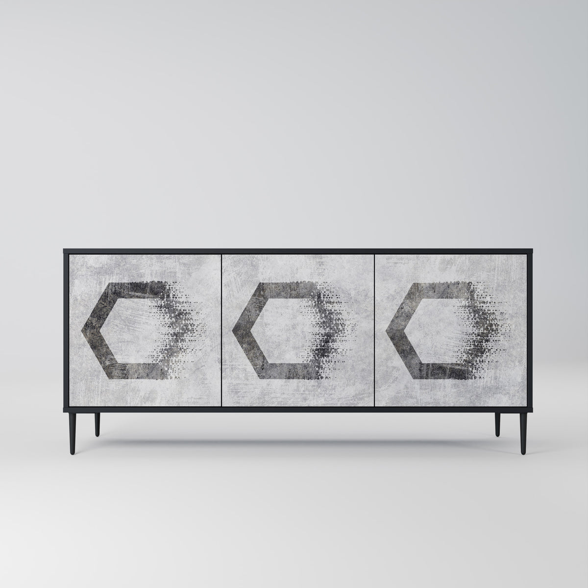HEXAGONAL FIGURES Aparador de 3 Portas