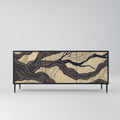 UNIFIED FRAGMENTS 3-Door Sideboard in Black Finish