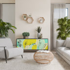 BODY LANGUAGE 3-Door Sideboard in Black Finish