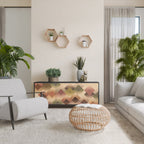 GEOMETRIC FUSION 3-Door Sideboard in Black Finish