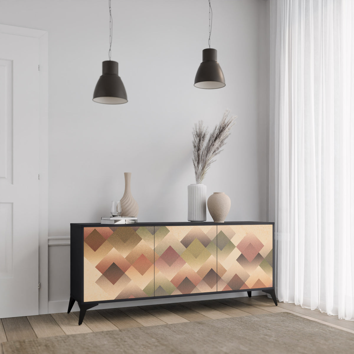 GEOMETRIC FUSION Aparador de 3 Portas