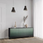 ORNAMENTAL GLIMMER 3-Door Sideboard in Black Finish
