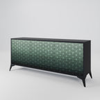 ORNAMENTAL GLIMMER 3-Door Sideboard in Black Finish