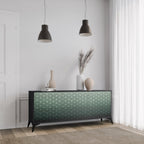 ORNAMENTAL GLIMMER 3-Door Sideboard in Black Finish