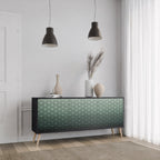 ORNAMENTAL GLIMMER 3-Door Sideboard in Black Finish