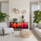 COLORFUL SOUNDS Aparador de 3 Portas em Acabamento Preto