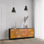 STRENGTHENING RELATION 3-Door Sideboard in Black Finish