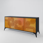 STRENGTHENING RELATION 3-Door Sideboard in Black Finish