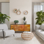 STRENGTHENING RELATION 3-Door Sideboard in Black Finish