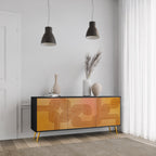 STRENGTHENING RELATION 3-Door Sideboard in Black Finish