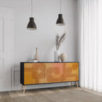 STRENGTHENING RELATION 3-Door Sideboard in Black Finish