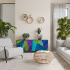 COLD SHOWCASE 3-Door Sideboard in Black Finish