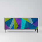 COLD SHOWCASE 3-Door Sideboard in Black Finish